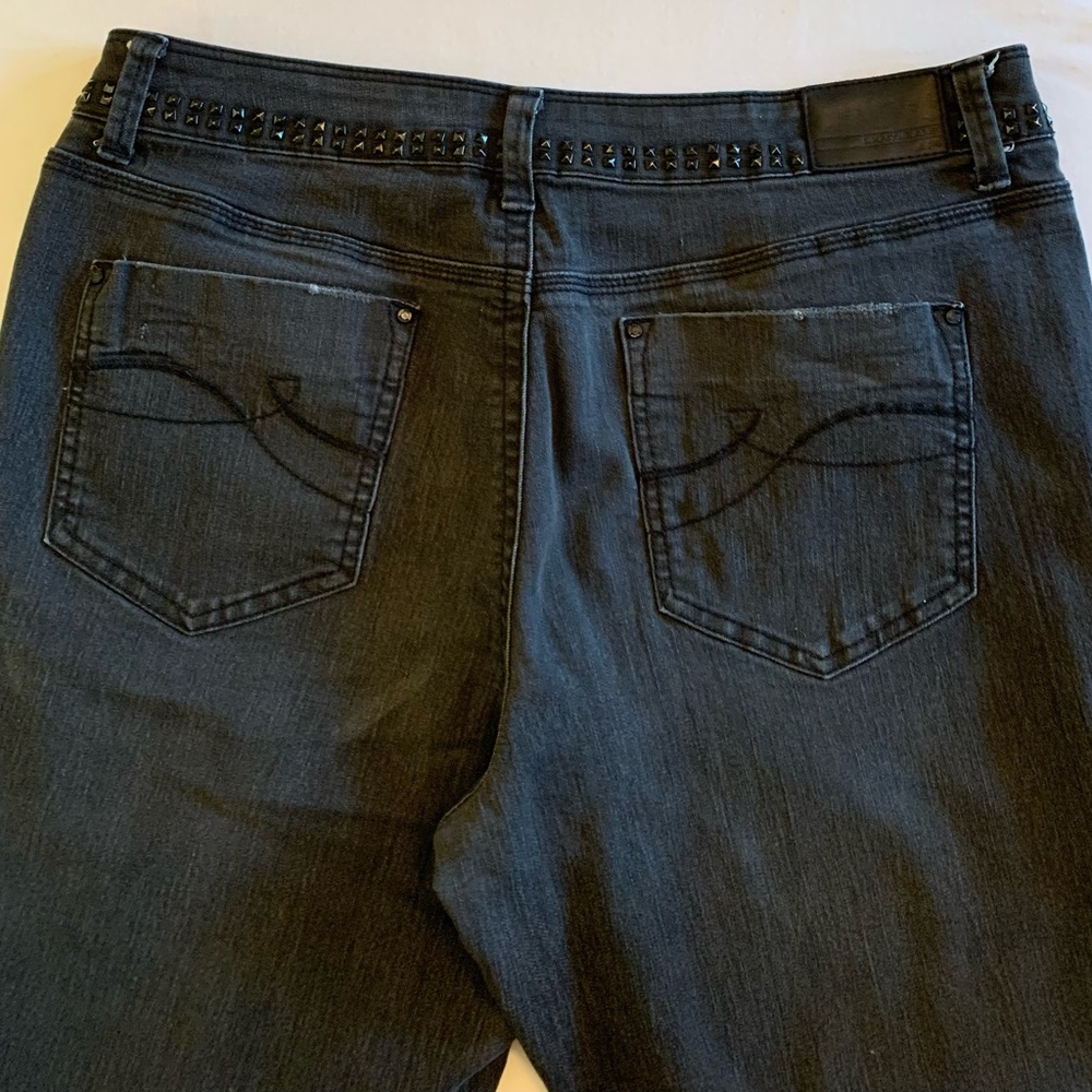 DKNY Jeans - black washed worn denim size 12